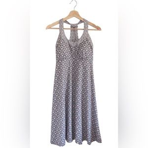 Prana cali racerback printed dress. Moonstruck Taupe . Size small